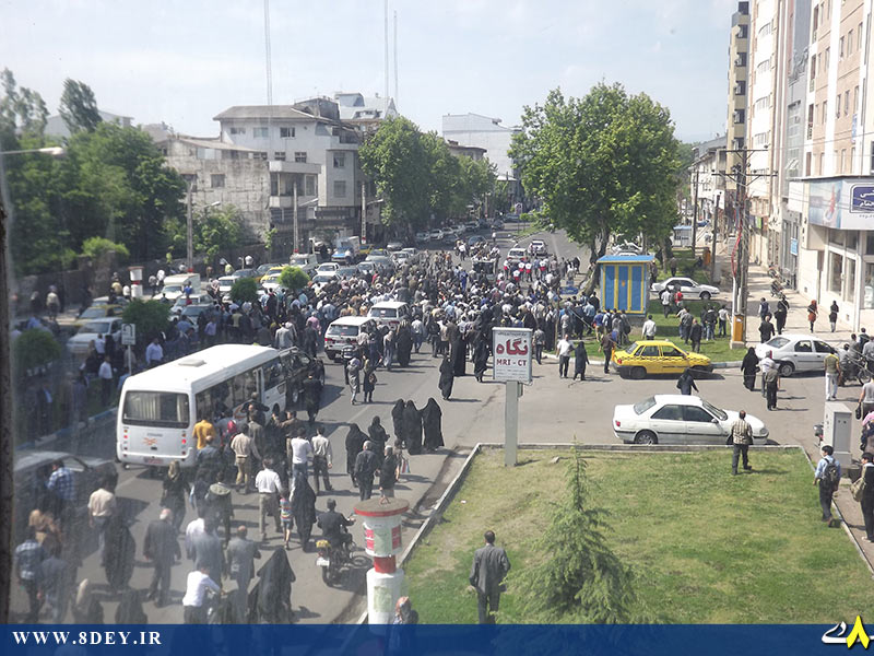 تصاویر استقبال سفارشی از احمدی نژاد در رشت+تصاویر