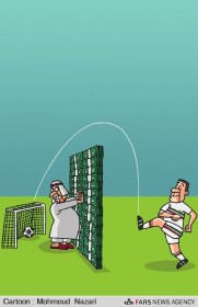 کاریکاتور/ عبور ایران از سد فوتبال قطر!