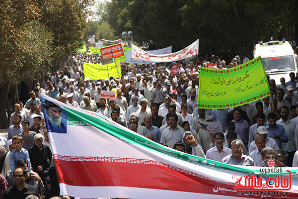 برگزاری راهپیمایی روز قدس در رفسنجان از میدان بسیج تا مصلی امام خامنه ای