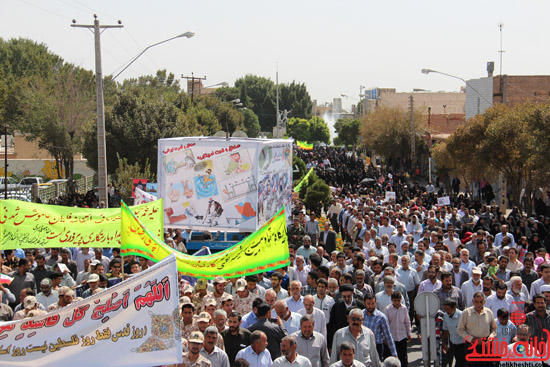 مسیر راهپیمایی روز قدس در رفسنجان اعلام شد