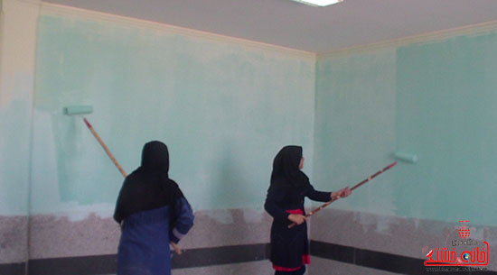 دوربین خانه خشتی در اردوی طرح هجرت دانش آموزان دختر در رفسنجان