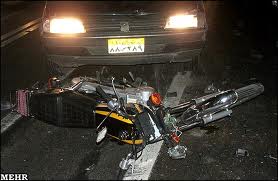 بیش از یک سوم تصادفات مربوط به موتور سیکلت است