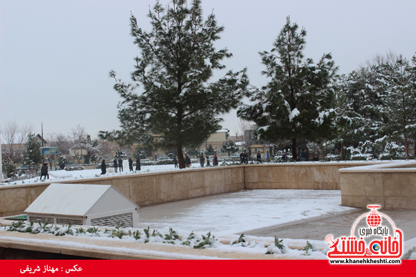 دوربین خانه خشتی/اولین برف زمستانی در رفسنجان