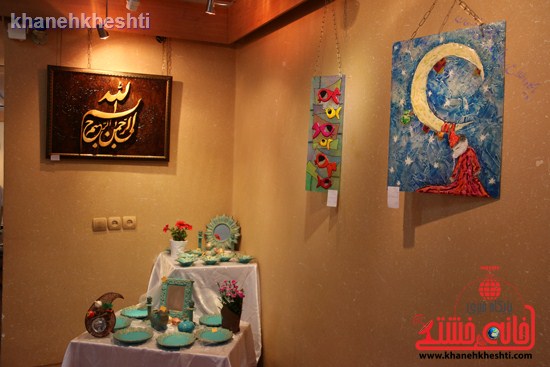 برپایی نمایشگاه «ماهی کویر» در نگارخانه فرهنگ رفسنجان + عکس