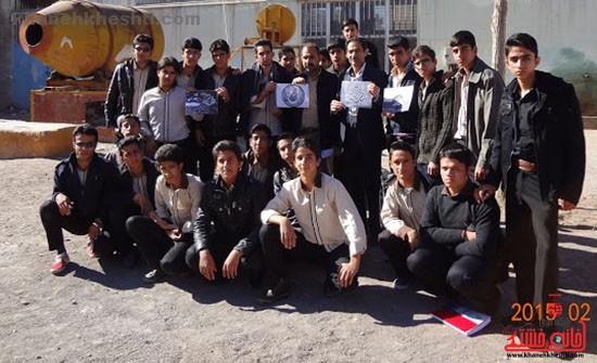 دانش آموزان هنرستان امام رضا (ع) رفسنجان به کمپین عشاق محمد (ص) پیوستند