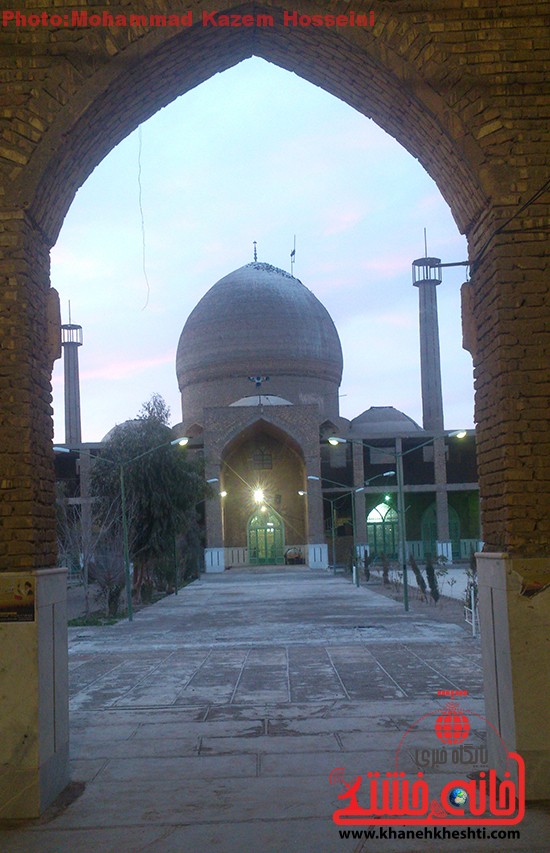 ساخت و ساز فاز جدید شبستان امامزاده سید غریب رفسنجان + عکس