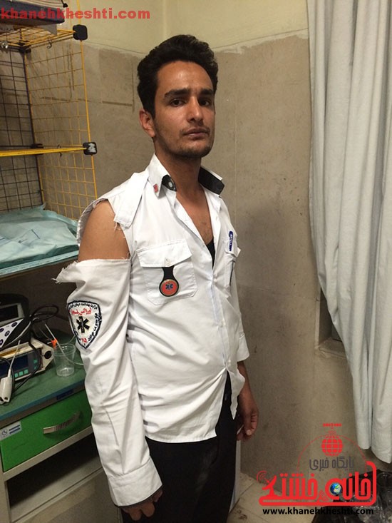 ضرب و شتم پرسنل اورژانس ۱۱۵ رفسنجان در اعزام بیمار از درمانگاه