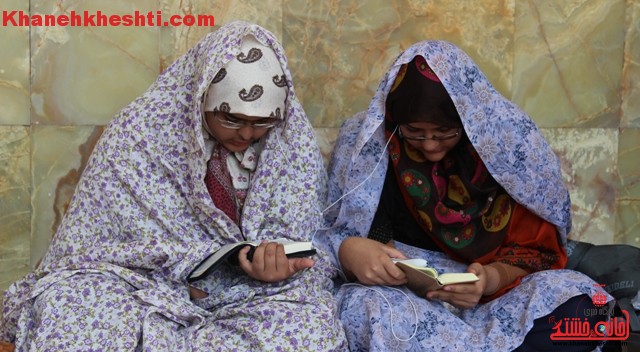 دوربین خانه خشتی در اعتکاف بانوان رفسنجان