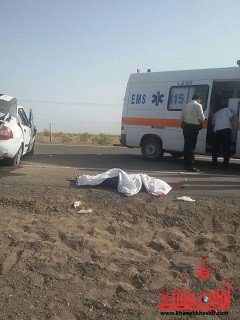 حادثه در محور رفسنجان به کرمان دو کشته برجای گذاشت