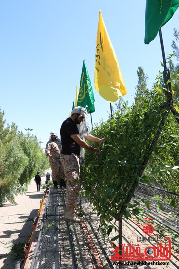 روستای جوادیه فلاح اولین میعادگاه کاروان شهدای غواص در رفسنجان