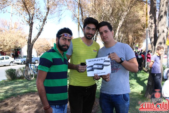 مردم رفسنجان در کمپین “من یک ایرانی باشرف هستم” / تصاویر