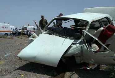 حادثه در محور انار به رفسنجان / عکس