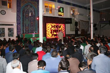 تصاویر وداع با شهید مدافع حرم در مسجد امام(ره) رفسنجان