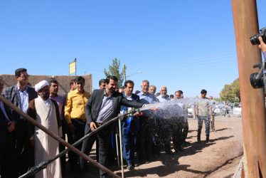 افتتاح طرح آبخیز داری منابع طبیعی روستای احمد باد دئفه کشکوئیه