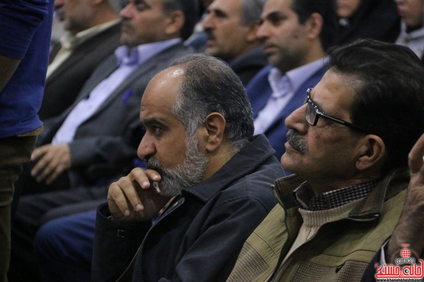 میرافضلی مدیر روابط عمومی مس منطقه کرمان در هفتمین گردهمایی رزمندگان گردان ۴۱۰ غواص حضرت رسول(ص) در مجموعه فرهنگی هنری آزادی شهر سرچشمه