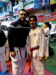 حضور درخشان داور و کاراته کا رفسنجانی در مسابقات کاراته جام ایران زمین / عکس