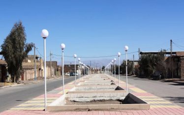 تأمین روشنایی بوستان جدیدالاحداث خیابان حاج اصغر نظری