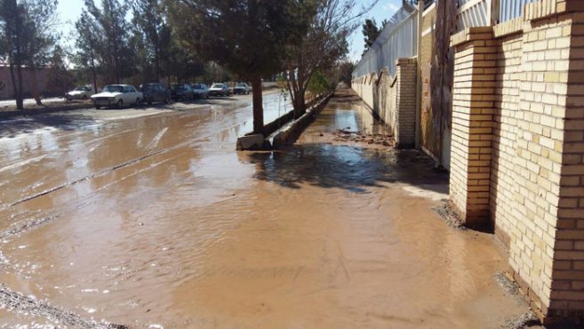 رادیو رفسنجان را آب برد / تصاویر