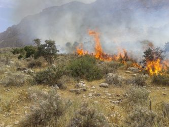 احتمال وقوع آتش سوزی در مناطق کوهستانی و گردشگری