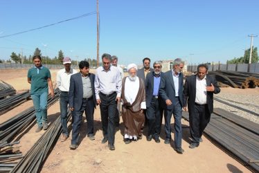 بازدید اعضای شورای اسلامی شهر رفسنجان از پروژه زیرگذر