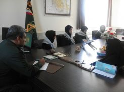 دیدار دانش آموزان برگزیده لیگ علمی پایا با فرمانده ناحیه رفسنجان