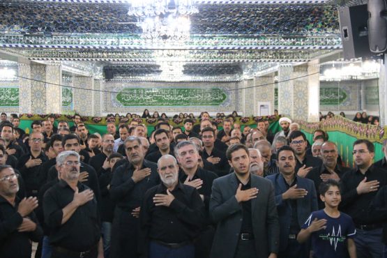 مراسم عزاداری تاسوعای حسینی در مسجد الزهرا (س) برگزار شد + تصاویر