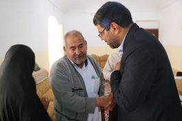 حضور بخشدار جدید رفسنجان در گلزار شهدای روستای لاهیجان / تصاویر