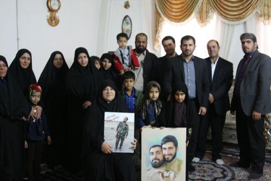 دیدار اعضای کانون هم بستگی فرزندان شاهد رفسنجان با خانواده شهید مدافع حرم / تصاویر
