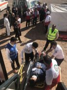 برگزاری مانور آمادگی در برابر زلزله در رفسنجان/حضور پر رنگ اورژانس۱۱۵ رفسنجان در مانور آمادگی در برابر زلزله+عکس