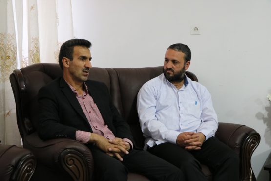 دیدار مسئول کانون بسیج رسانه رفسنجان با برادر رسانه ای شهید رنجبر / عکس