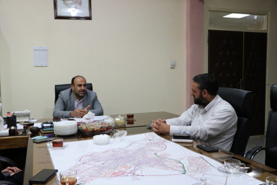 دیدار مسئول کانون بسیج رسانه با شهردار رفسنجان / عکس