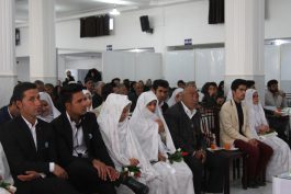 ازدواج فاطمی ۱۴ زوج در رفسنجان برگزار شد / تصاویر
