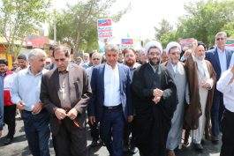 کدام مسئولین در راهپیمایی روز قدس در رفسنجان حضور یافتند؟ / عکس