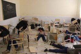 زلزله ی ۵ و نیم ریشتری، مدرسه شهید اسدی رفسنجان را لرزاند/ عکس
