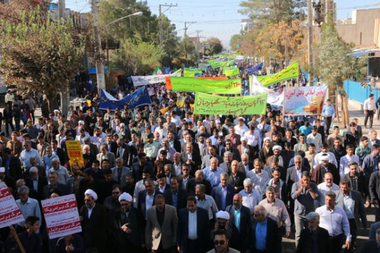 راهپیمایی یوم الله ۱۳ آبان در رفسنجان/ گزارش تصویری