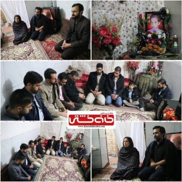 دیدار متفاوت خادمین شهدا رفسنجان با خانواده کودک اهدا عضو +عکس