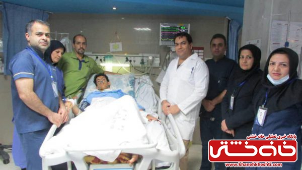 مجروح ۱۷ ساله در بیمارستان رفسنجان از مرگ نجات یافت