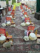 توزیع کمک های نقدی و غیر نقدی بین نیازمندان توسط بانوان بسیجی در رفسنجان