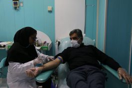 اهدای خون در شبهای قدر در رفسنجان + تصاویر