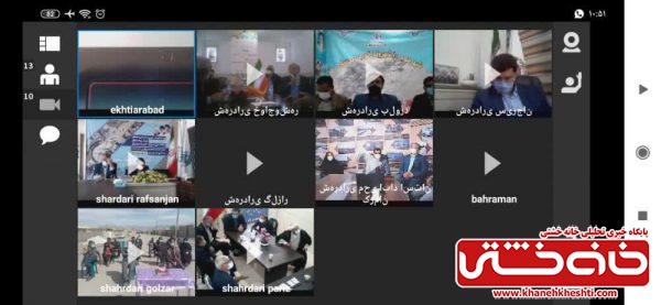 افتتاح ویدئو کنفرانسی طرح های شاخص شهر جوادیه فلاح رفسنجان با حضور رئیس جمهور