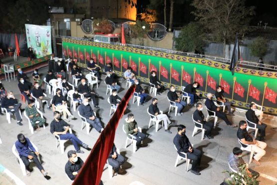 عزاداری هیات رزمندگان اسلام رفسنجان در شب هفتم ماه محرم + تصاویر