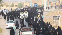 پیادهروی جاماندگان اربعین حسینی در رفسنجان+ تصاویر