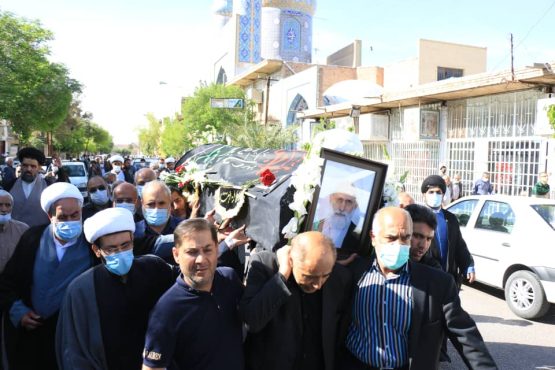 مراسم تشییع و تدفین حجت الاسلام نجفی امام جمعه اسبق رفسنجان + تصاویر