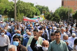 راهپیمایی روز قدس در رفسنجان + عکس و فیلم