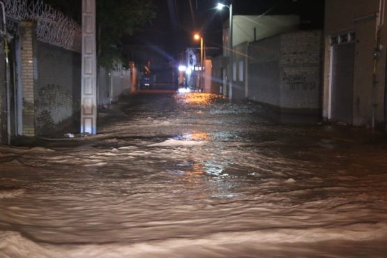 سیل در رفسنجان+ تصاویر