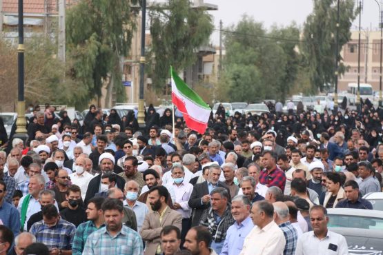 راهپیمایی مردم رفسنجان در اعتراض به جنایت تروریستی شیراز