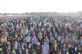 نماز عید فطر در رفسنجان اقامه شد+ عکس