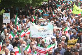 فریاد حمایت از قدس در رفسنجان طنینانداز شد + تصاویر