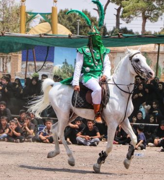 سنت ماندگار تعزیه در روستای تاریخی قاسم‌آباد رفسنجان + عکس