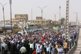 برگزاری راهپیمایی ضدصهیونیستی در رفسنجان